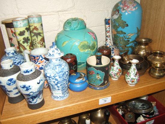 Appraisal: A quantity of Oriental ceramics and cloisonne