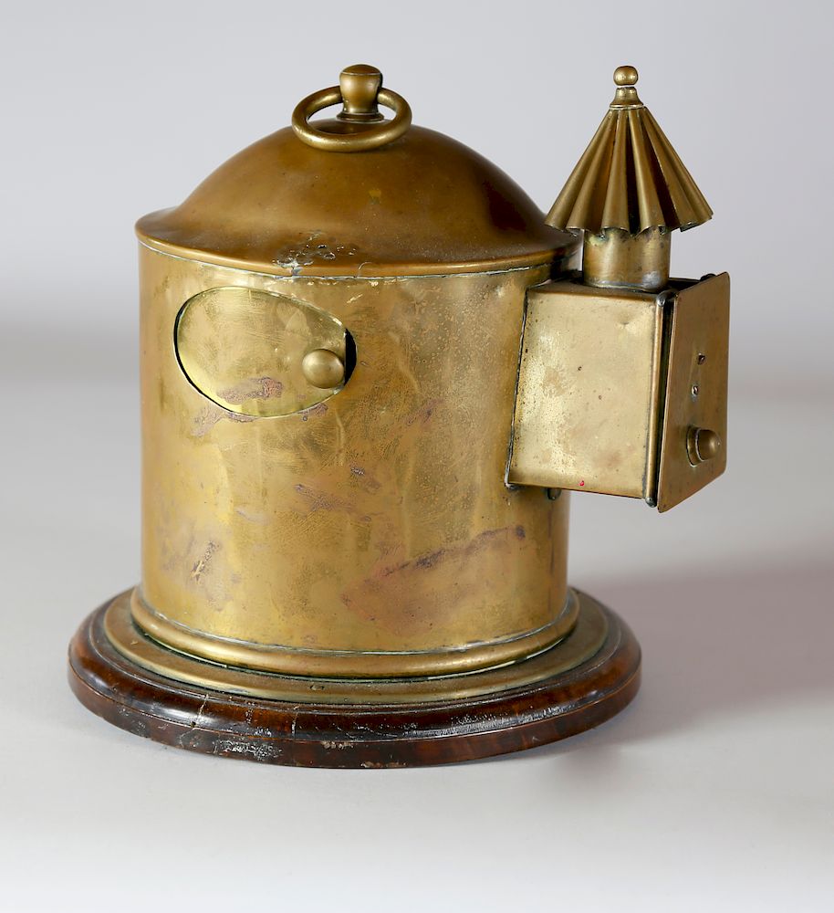 Appraisal: th Century English Brass Night Watchman's Lantern Exclusive on Bidsquare