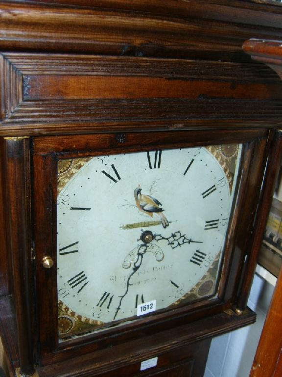 Appraisal: An early th century oak cased clock incorporating an square