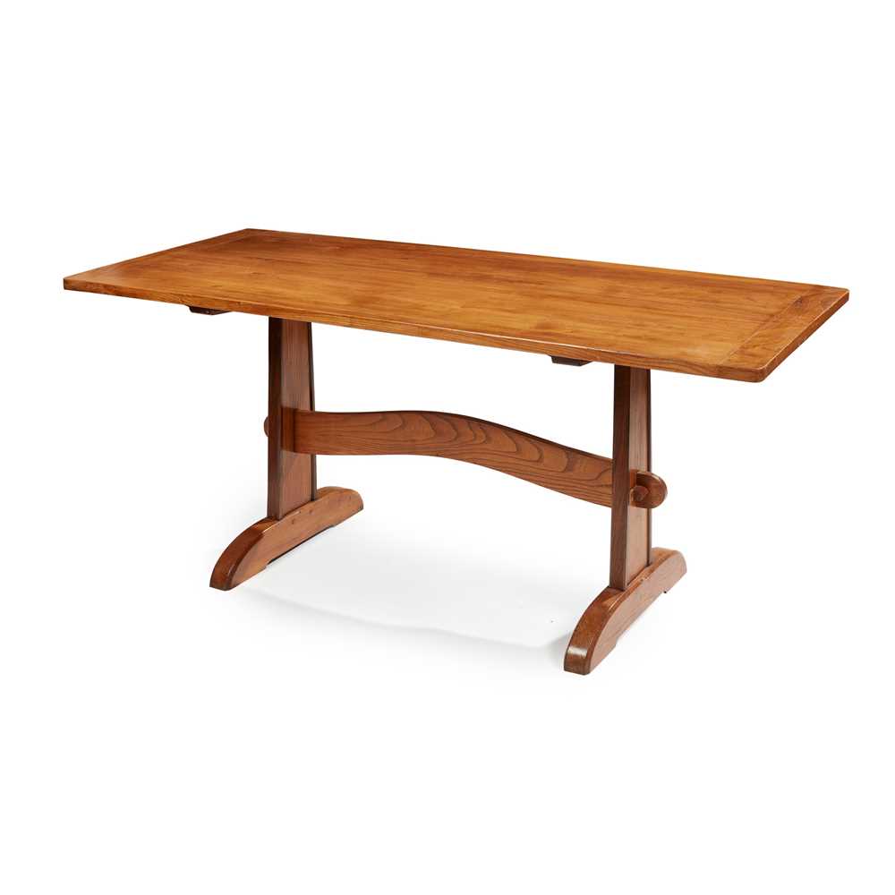 Appraisal: ROBIN NANCE - ARTS CRAFTS DINING TABLE CIRCA elm cm