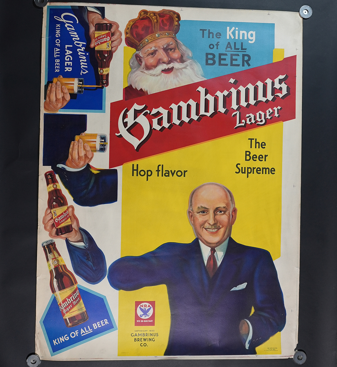 Appraisal: Gambrinus Brewing King of All Beer Printer Proof CHICAGOReference n