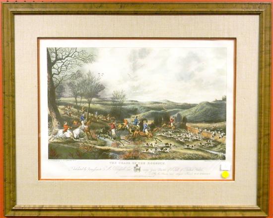 Appraisal: Henry Alken hand colored hunting print from the original drawings