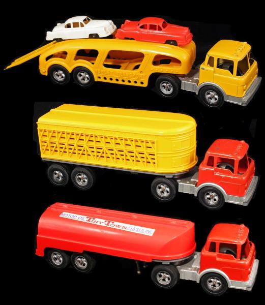 Appraisal: Lot of Kiddy Toys Transporter Trucks Circa s Hubley All