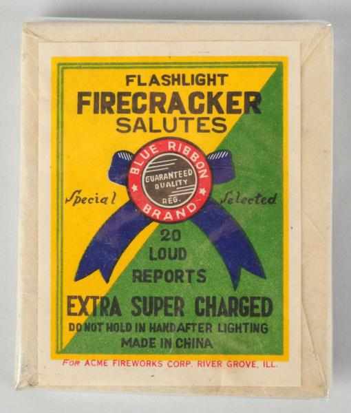 Appraisal: Blue Ribbon -Pack Firecrackers Class For Acme Fireworks Corp in