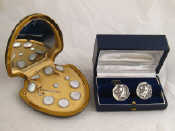 Appraisal: A set by Krementz comprising a pair of cufflinks four