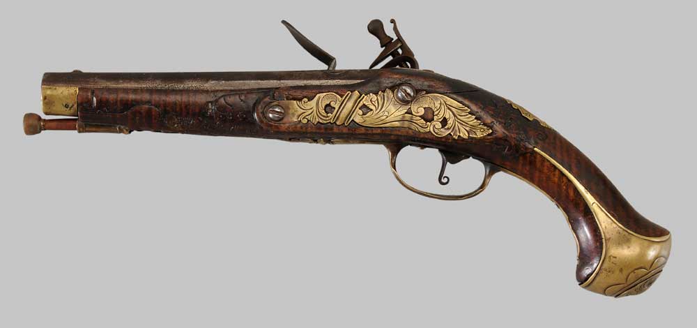 Appraisal: Hessian Flintlock Pistol German probably second quarter th century in