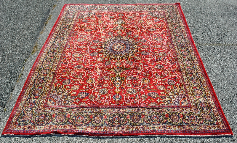 Appraisal: - Room size oriental carpet with center medallion and overall