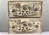 Appraisal: ARCHITECTURAL FRIEZES - Pair of early th c carved pine