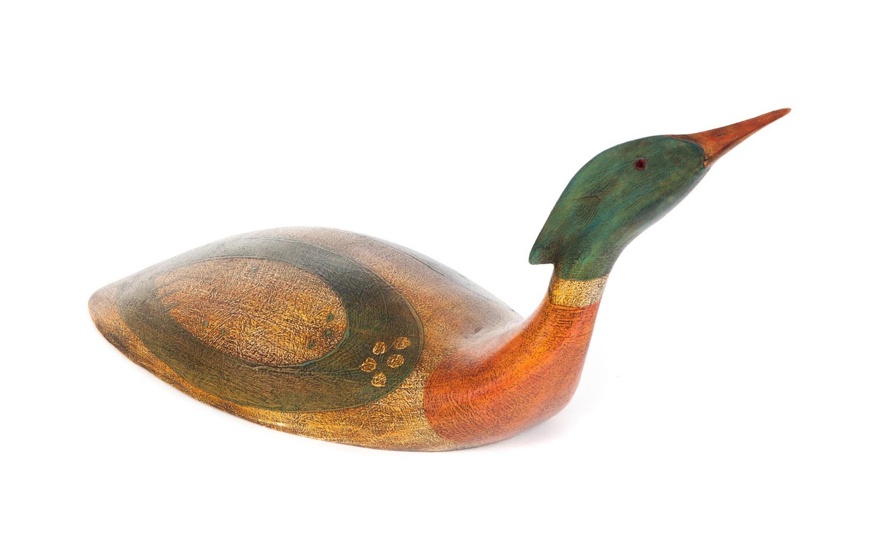 Appraisal: DUCK CARVING BY K WILLIAM KAUTZ VERMONT TH ST CENTURY