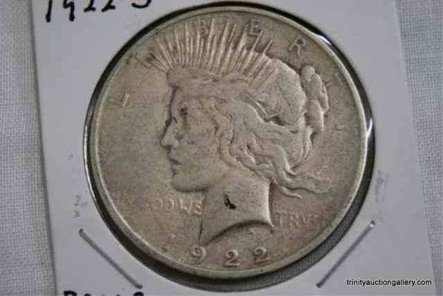 Appraisal: S Silver Peace Dollar CoinIn very good circulated and collectible