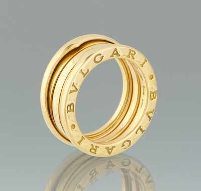 Appraisal: A Bvlgari k Gold Ring From B Zero Collection k