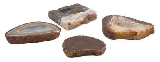 Appraisal: Sale Lot A Collection of Three Geode Ashtrays th century