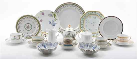 Appraisal: A Collection of Limoges Porcelain Articles comprising six dinner plates