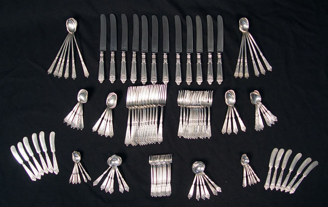 Appraisal: GORHAM LANDSDOWN STERLING FLATWARE SERVICE Approx pieces in the Landsdown