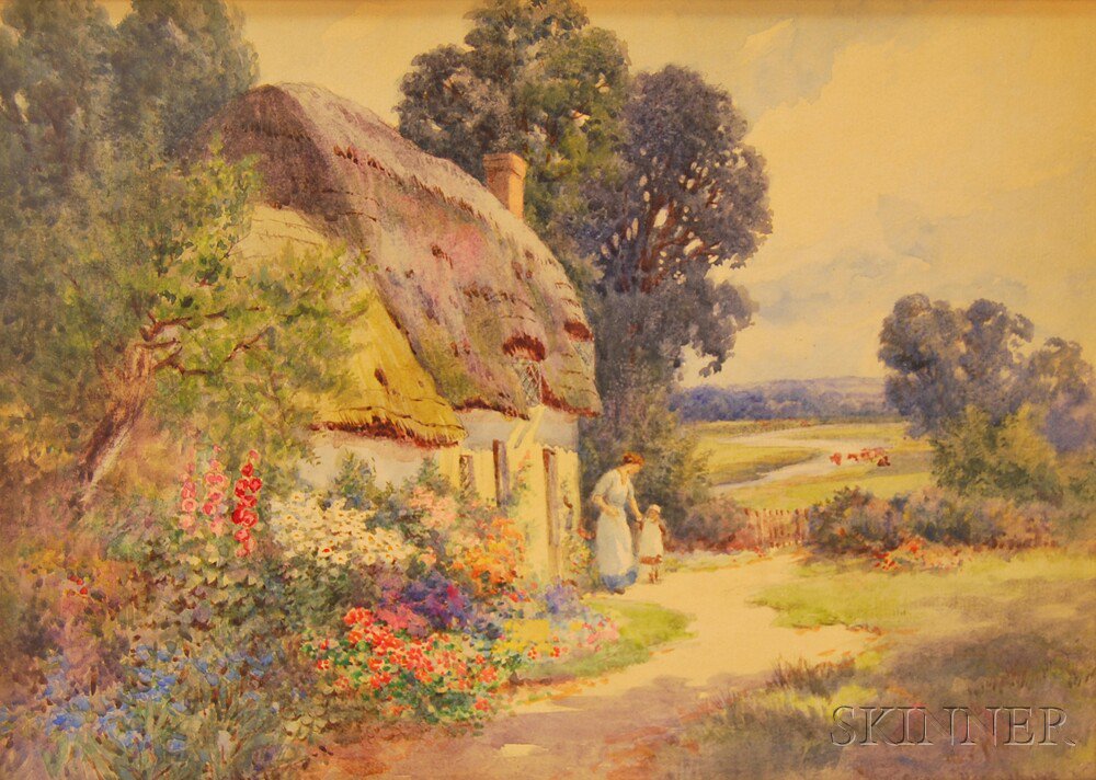 Appraisal: Thomas Noelsmith British fl - A Devonshire Cottage Signed T