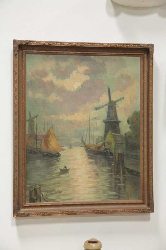 Appraisal: MARINE PAINTING BY E V CONRADY DUTCH TH CENTURY Oil