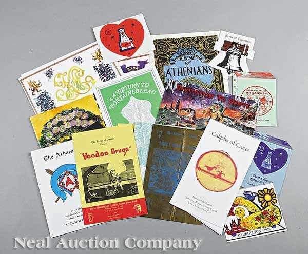 Appraisal: Mardi Gras a large group of ball ephemera including various