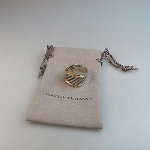 Appraisal: David Yurman Yellow Gold And Silver Cable Ring with original