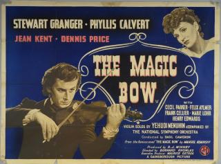 Appraisal: The Magic Bow British Quad film poster starring Stewart Granger