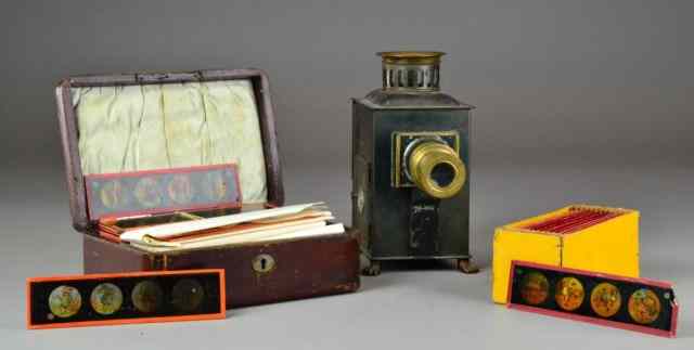 Appraisal: Ernst Plank Made In Germany Magic Lantern With SliIncluding an