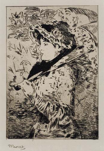 Appraisal: DOUARD MANET Jeanne le Printemps Etching x mm x inches