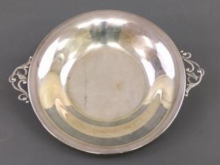 Appraisal: Danish silver dish signed indistinctly diameter Troy ounces