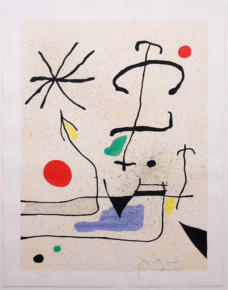 Appraisal: Jean Miro Lithograph on Paper Joan Miro Spain - Signed