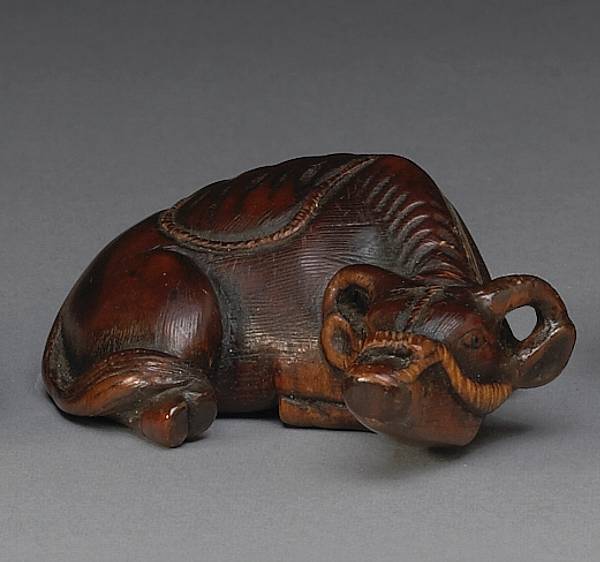 Appraisal: A stained wood animal study th Century Featuring a large