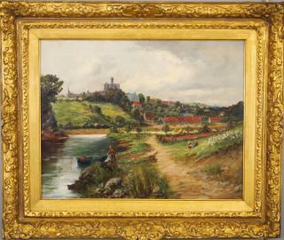 Appraisal: English School landscape An early th century English School Oil