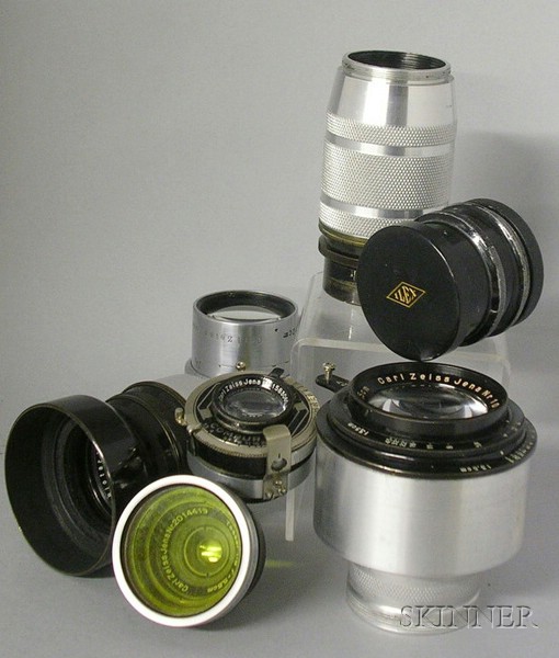 Appraisal: Nine Zeiss Lenses Carl Zeiss Jena Biotar f cm no