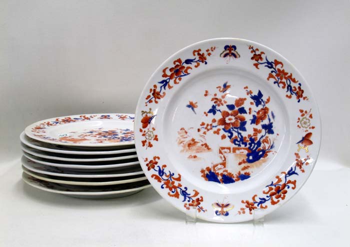 Appraisal: SET OF EIGHT CHAMBERLAIN REGENT CHINA WORCESTER PLATES Bond St