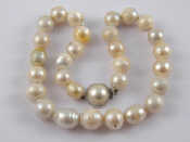 Appraisal: A South Sea cultured pearl necklace approx cm long largest