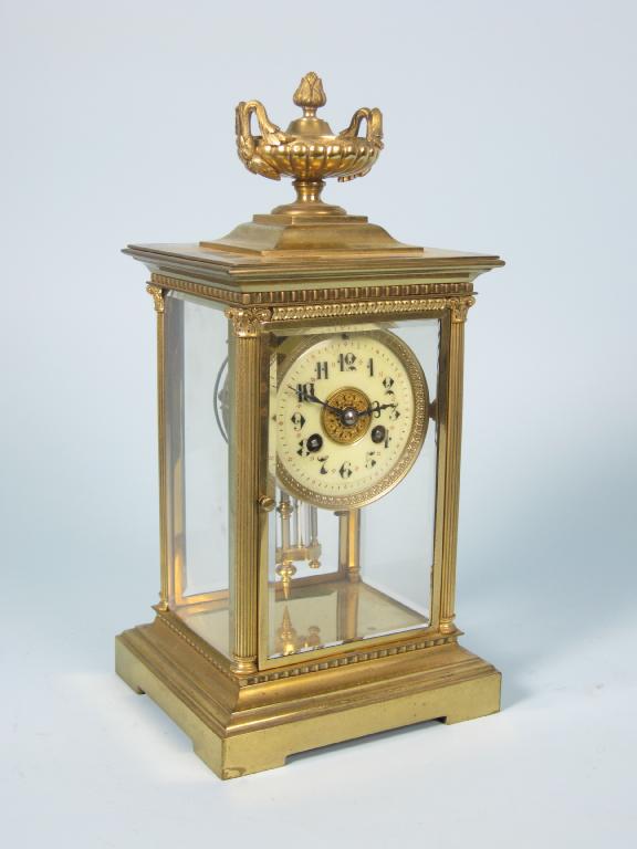 Appraisal: A th Century Mantel Clock with circular dial -day striking