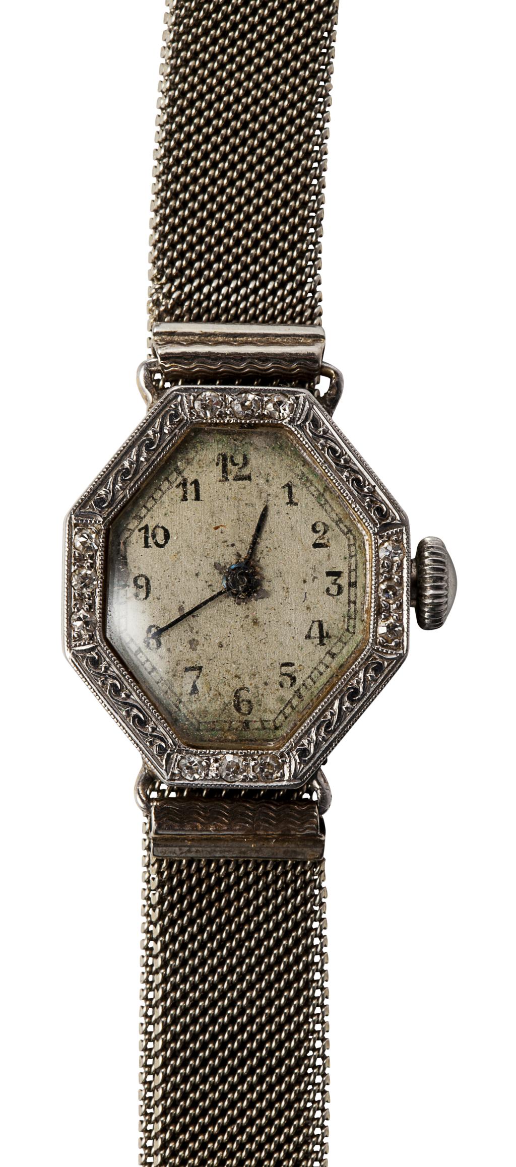 Appraisal: A lady's diamond set cocktail watch the hexagonal dial with