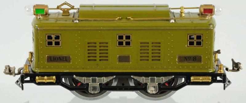 Appraisal: Lionel Standard Gauge No Electric Style Engine American Pre-war Olive