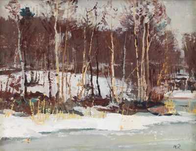 Appraisal: Mark Kremer Russian b Beginning of Spring on the Lake