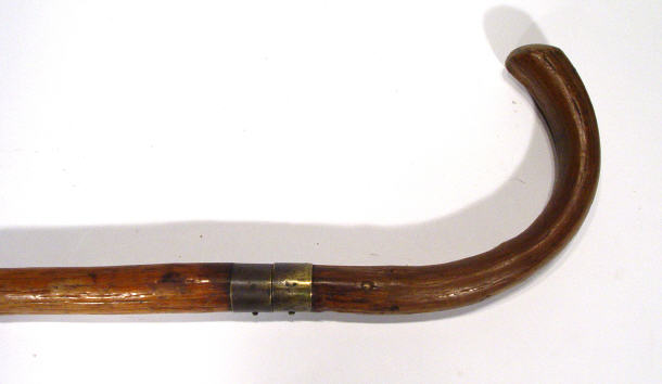 Appraisal: Brass bound hardwood sword stick cm long