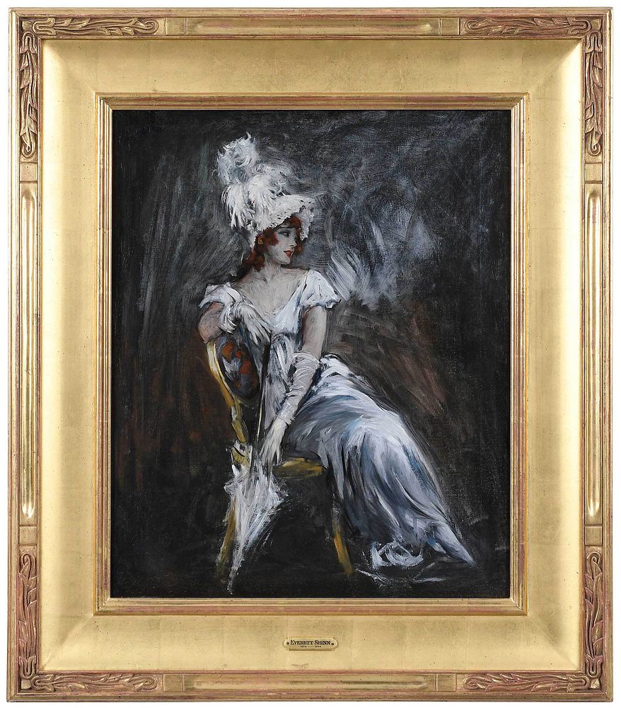 Appraisal: Everett Shinn American - The Performer c signed upper right