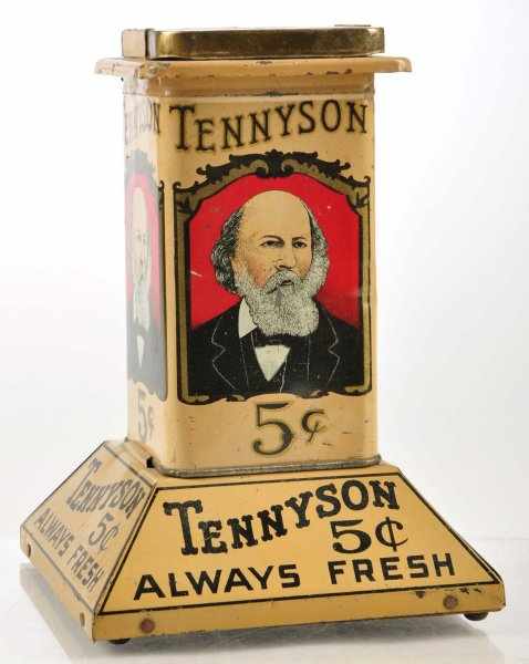 Appraisal: Tennyson Cigar Counter Display Description Beautiful Tennyson Cigar tin with