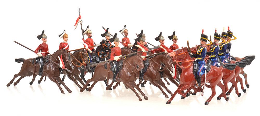 Appraisal: UNBOXED BRITAINS INCLUDING X ND DRAGOON GUARDS X TH DRAGOON