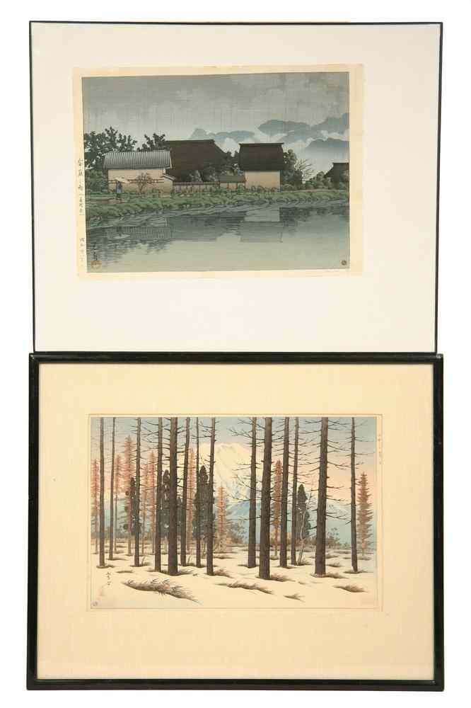 Appraisal: SHIN HANGA WOODBLOCKS - Eight Woodblocks by Various Artists all