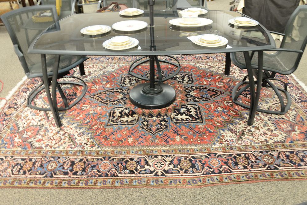 Appraisal: Heriz Oriental carpet ' x ' Heriz Oriental carpet '