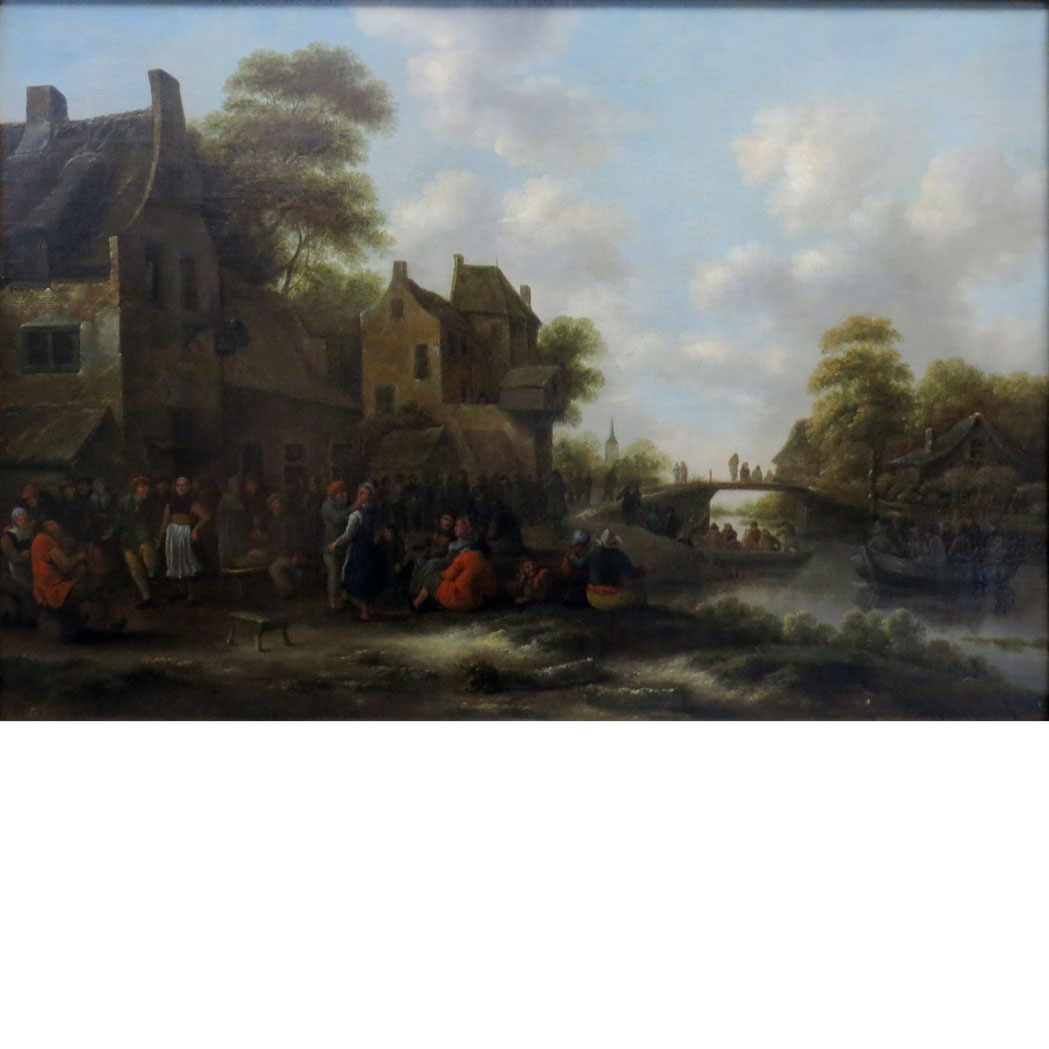 Appraisal: Attributed to Klaes Molenaer Village Fete Bear signature Molenaer and