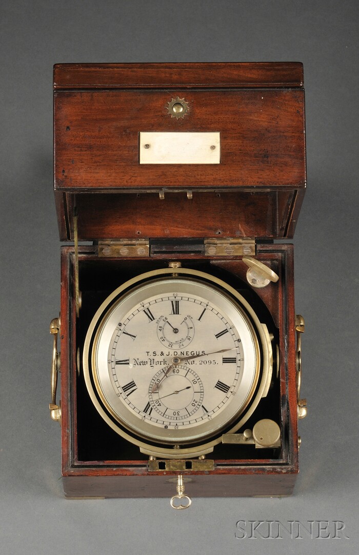 Appraisal: Two-Day Marine Chronometer T S J D Negus New York