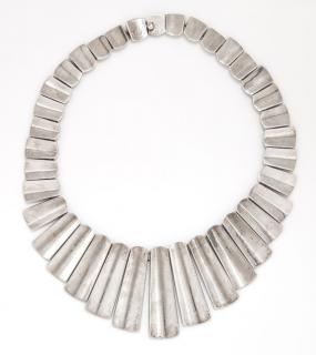 Appraisal: A Sterling Silver Graduated Fringe Necklace Taxco dwts A Sterling