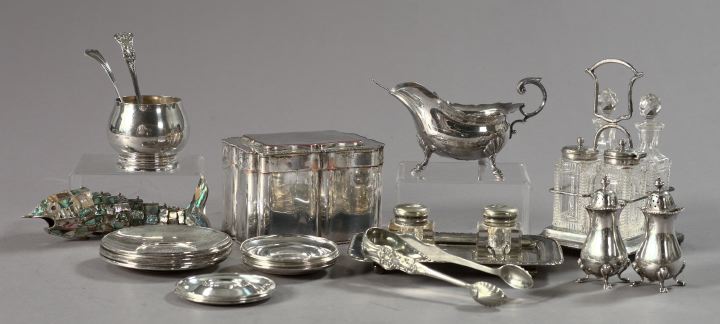 Appraisal: Twenty-Six-Piece Collection of Sterling and Silverplate Hollowware and Flatware including