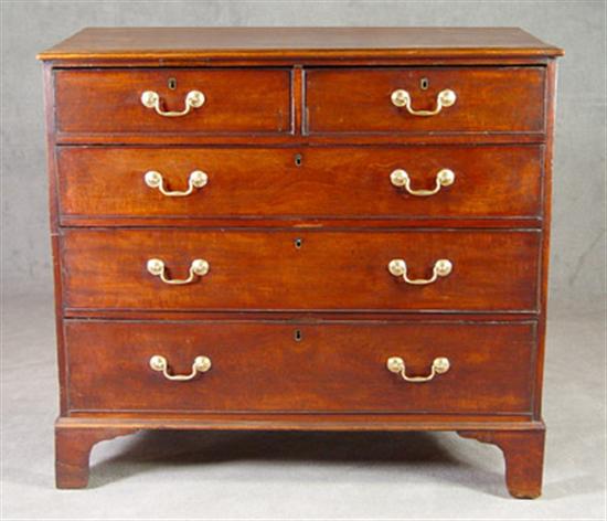 Appraisal: English Mahogany Chest of Drawers Early th Century Two over