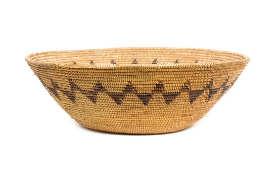 Appraisal: Sale Lot A Mission Indian Basket Bowl Height x diameter