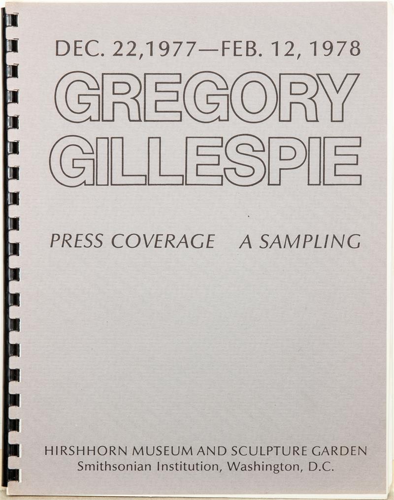 Appraisal: Gregory Gillespie Exhibition Press Coverage Hirshhorn Museum and Sculpture Garden