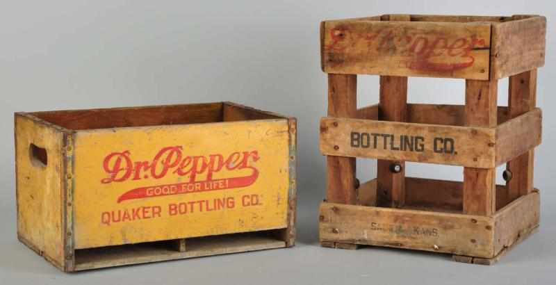 Appraisal: Lot of Early Wooden Dr Pepper Crates Description to s